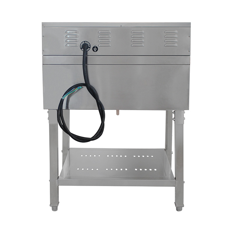 Freidora derecha comercial eléctrica de acero inoxidable con patas extraíbles