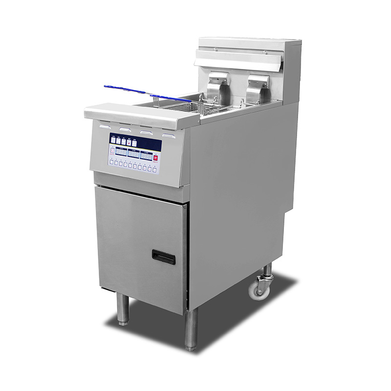 Freidora derecha comercial eléctrica del acero inoxidable del panel de control de computadora