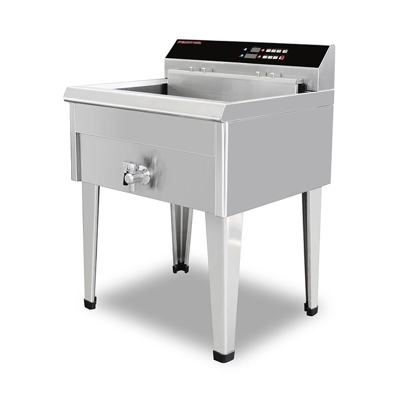 Freidora derecha comercial eléctrica del acero inoxidable del panel de control de computadora