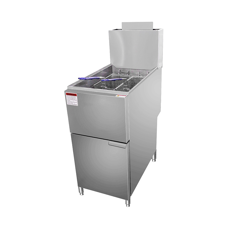 Freidora comercial de gas natural/GLP de acero inoxidable permanente