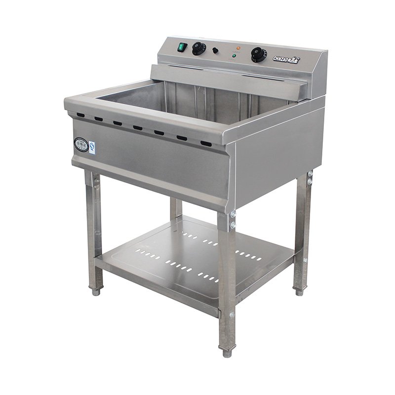 Freidora derecha comercial eléctrica de acero inoxidable con patas extraíbles