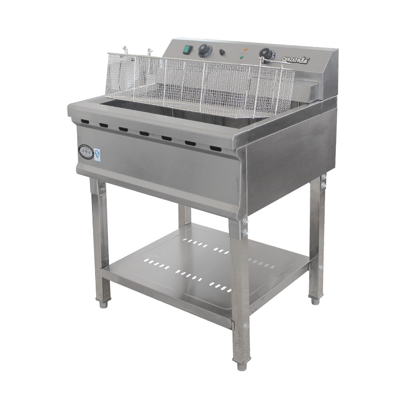 Freidora derecha comercial eléctrica de acero inoxidable con patas extraíbles