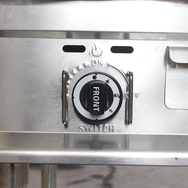 Máquina de cocina interior y exterior con parrilla de piedra volcánica de gas natural/GLP