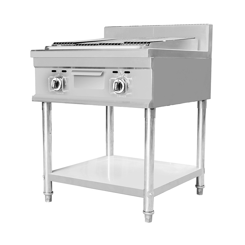 Máquina de cocina interior y exterior con parrilla de piedra volcánica de gas natural/GLP