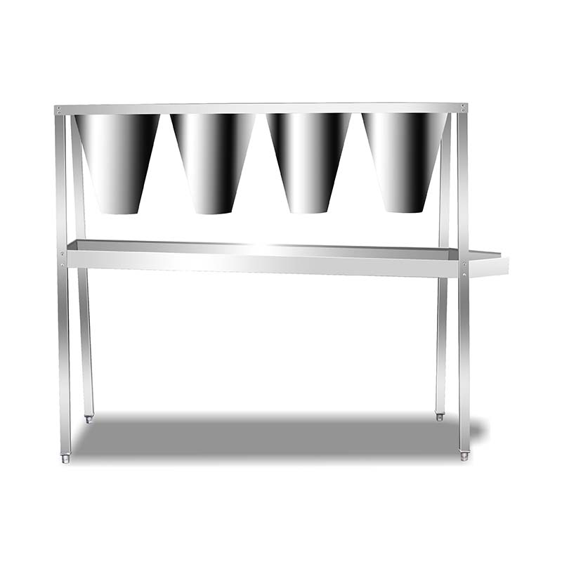 Conos combinados de acero inoxidable para matar pollos para procesamiento de aves de corral