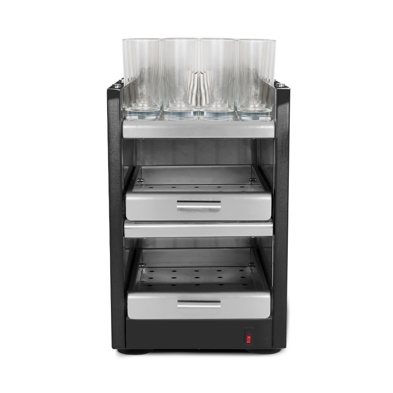 Máquina calentadora de tazas de cocina comercial de acero inoxidable