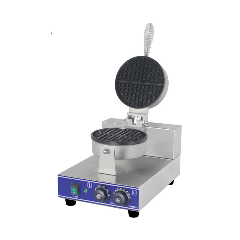 Máquina eléctrica para hacer gofres de restaurante comercial de acero inoxidable