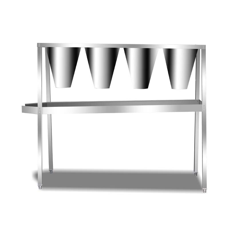 Conos combinados de acero inoxidable para matar pollos para procesamiento de aves de corral