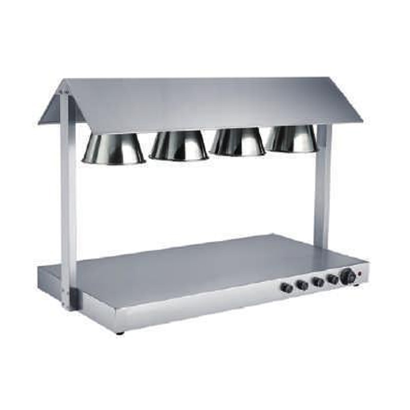 Lámpara de calentamiento de alimentos de acero inoxidable para restaurante comercial