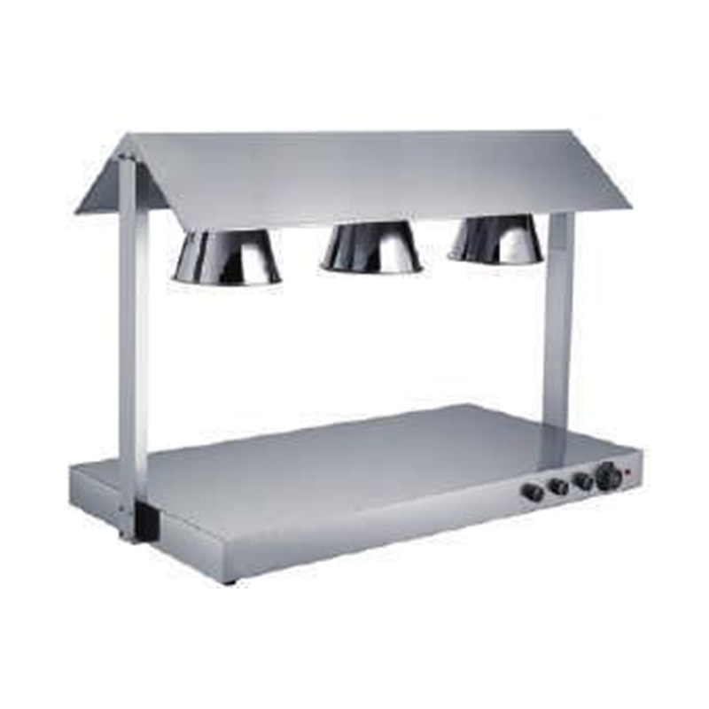 Lámpara de calentamiento de alimentos de acero inoxidable para restaurante comercial