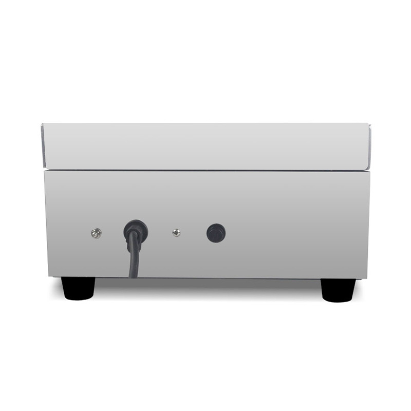 Plancha de encimera de cocina comercial eléctrica de acero inoxidable