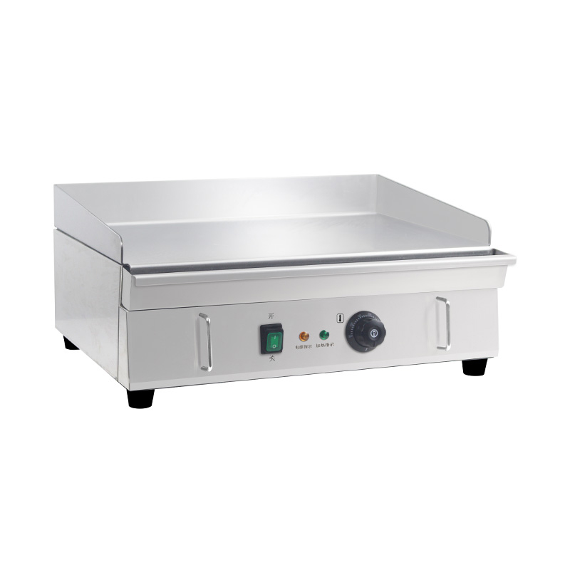 Plancha de encimera de cocina comercial eléctrica de acero inoxidable