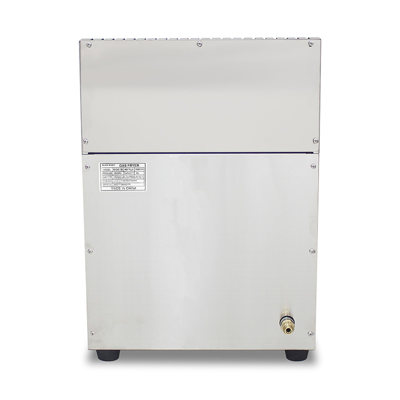 Freidora comercial de acero inoxidable a gas natural y GLP con válvula