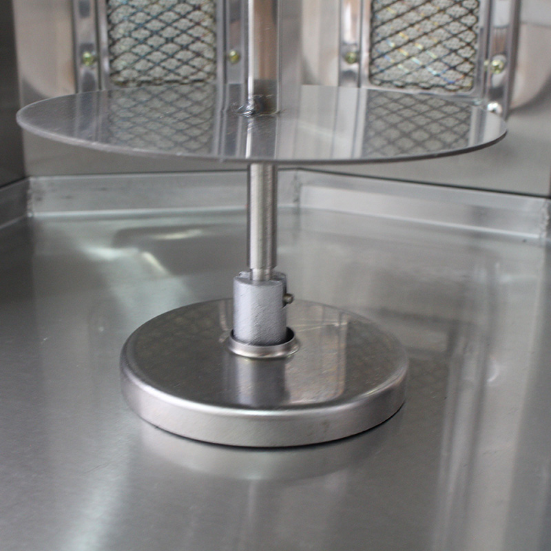 Máquina comercial de cocina con parrilla Shawarma de gas natural/GLP de acero inoxidable