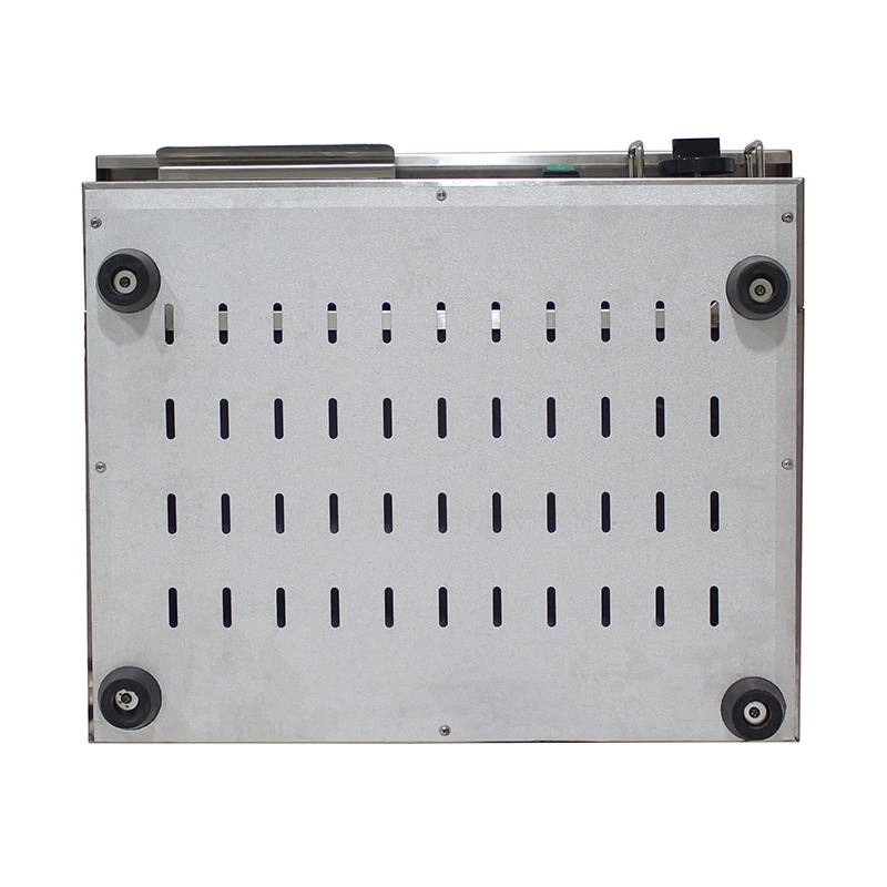 Plancha eléctrica para encimera de cocina comercial de acero inoxidable con patrón de placa ranurada