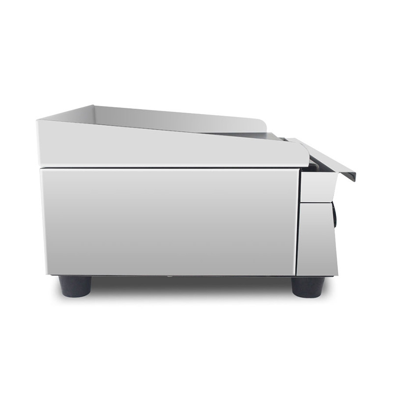 Plancha de encimera de cocina comercial eléctrica de acero inoxidable