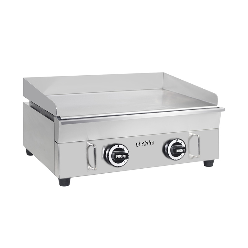 Plancha comercial de gas natural/GLP de acero inoxidable con placa de acero inoxidable 430