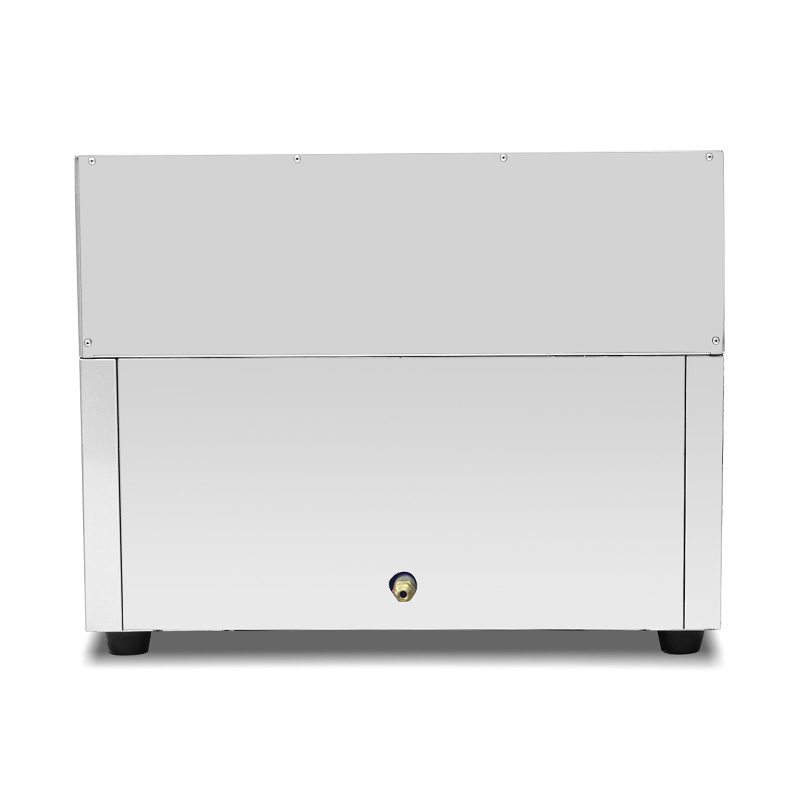 Plancha Comercial de Acero Inoxidable de Doble Combustible (Gas Natural/GLP) con Superficie Mixta (Media Ranurada, Media Lisa)