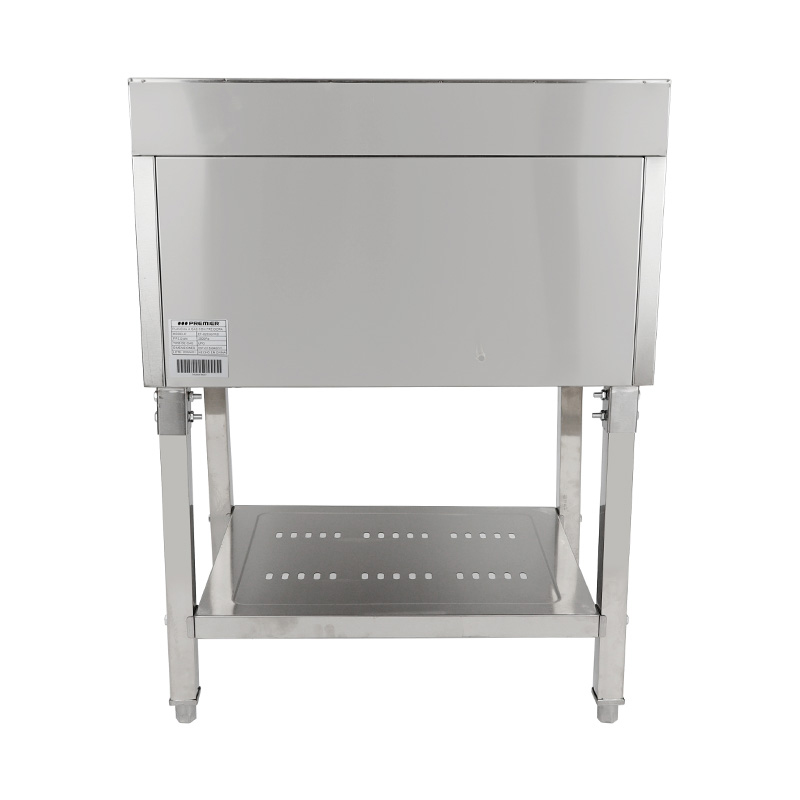 Plancha y freidora de pie de gas natural/GLP de acero inoxidable con patrón de placa plana