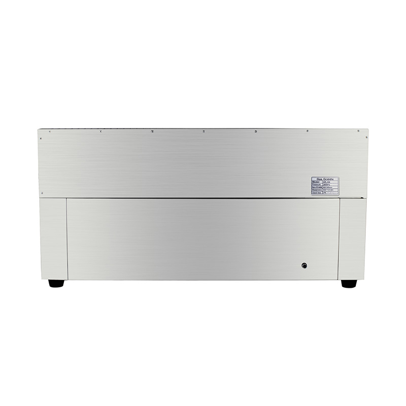 Plancha comercial de gas natural/GLP de acero inoxidable con patrón de placa plana