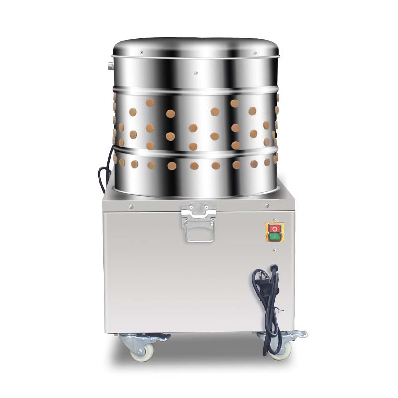 Escaldadora y desplumadora de pollos eléctrica de acero inoxidable para procesamiento de aves de corral