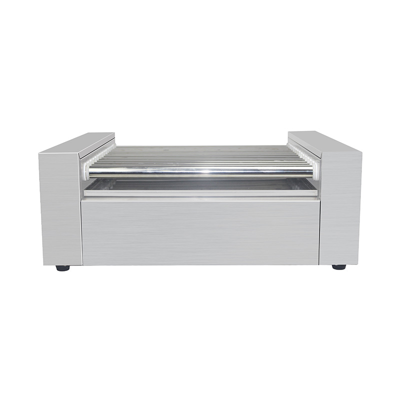 Máquina eléctrica de parrilla con rodillo para perritos calientes de acero inoxidable