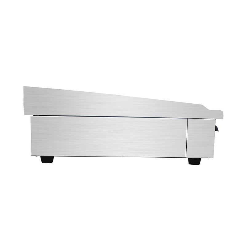 Plancha eléctrica de cocina comercial de acero inoxidable con patrón de placa plana