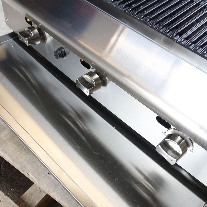 Parrilla de piedra volcánica de gas natural/GLP con quemadores, máquina de cocina interior y exterior