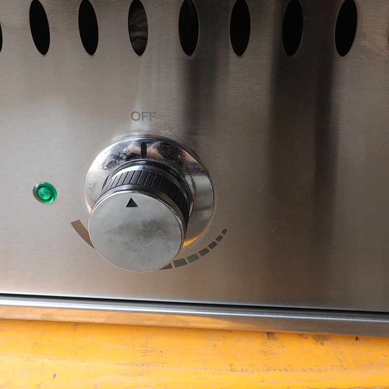 Parrilla de piedra volcánica de gas natural/GLP con quemadores, máquina de cocina interior y exterior