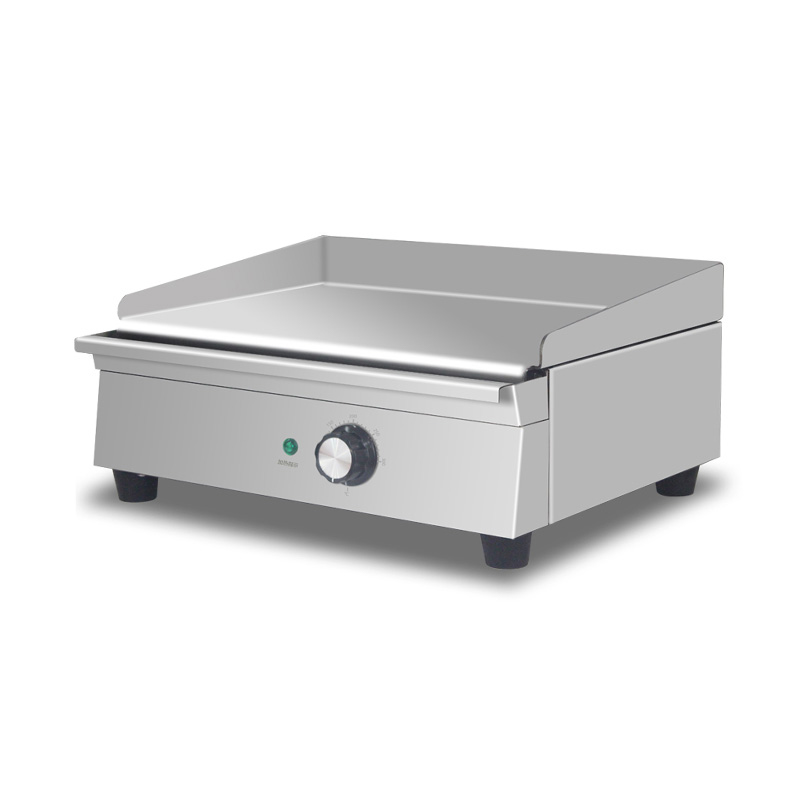 Plancha de encimera de cocina comercial eléctrica de acero inoxidable