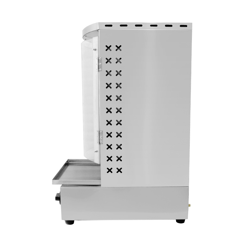 Máquina comercial de cocina con parrilla Shawarma de gas natural/GLP de acero inoxidable