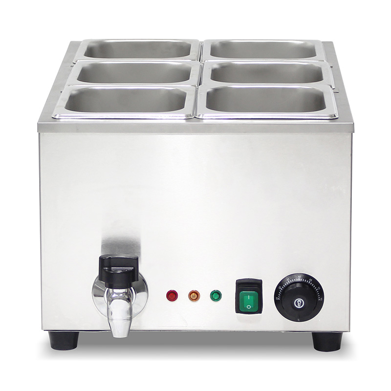 Baño María Eléctrico Comercial de Acero Inoxidable con Protección Contra Secado