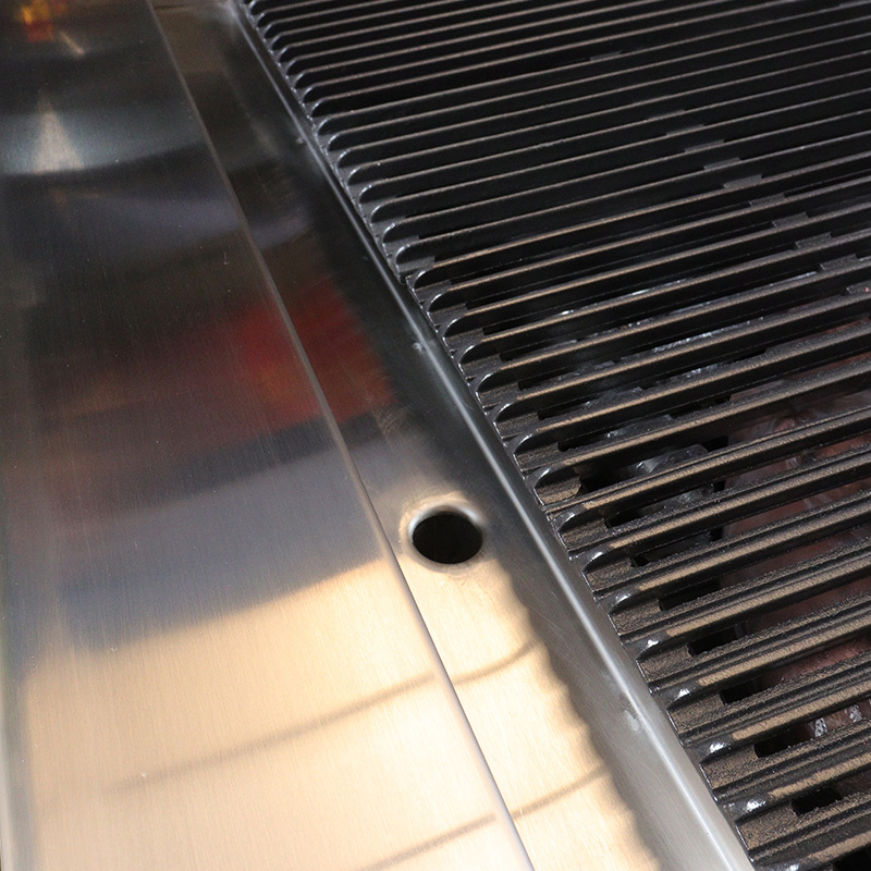 Parrilla de piedra volcánica de gas natural/GLP con quemadores, máquina de cocina interior y exterior