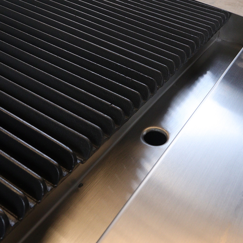 Parrilla de piedra volcánica de gas natural/GLP con quemadores, máquina de cocina interior y exterior