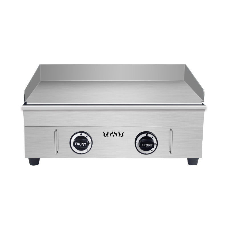 Plancha comercial de gas natural/GLP de acero inoxidable con placa de acero inoxidable 430