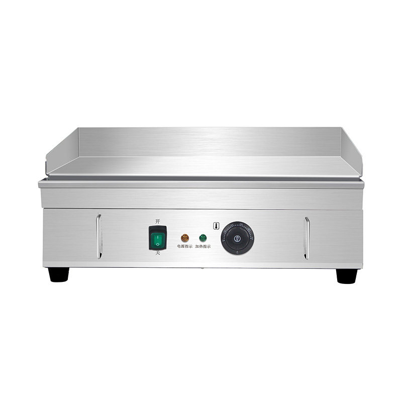Plancha de encimera de cocina comercial eléctrica de acero inoxidable
