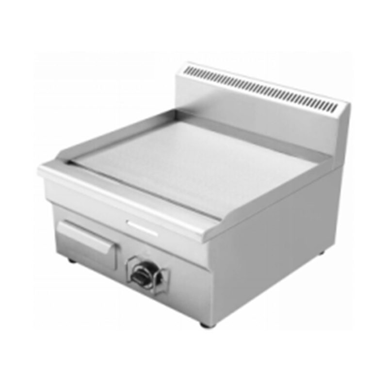 Plancha comercial de gas natural/GLP de acero inoxidable con patrón de placa plana