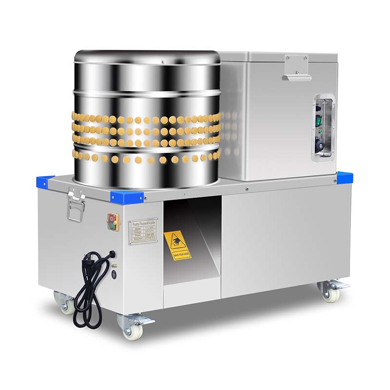 Escaldadora y desplumadora de pollos eléctrica de acero inoxidable para procesamiento de aves de corral