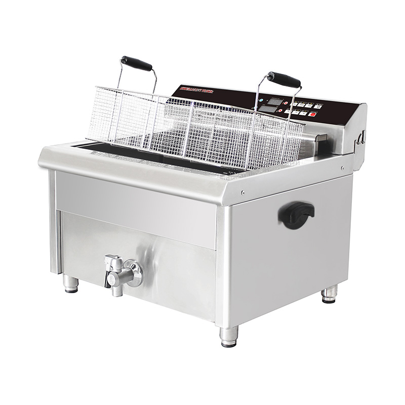 Panel de control por computadora Freidora comercial eléctrica de acero inoxidable para encimera