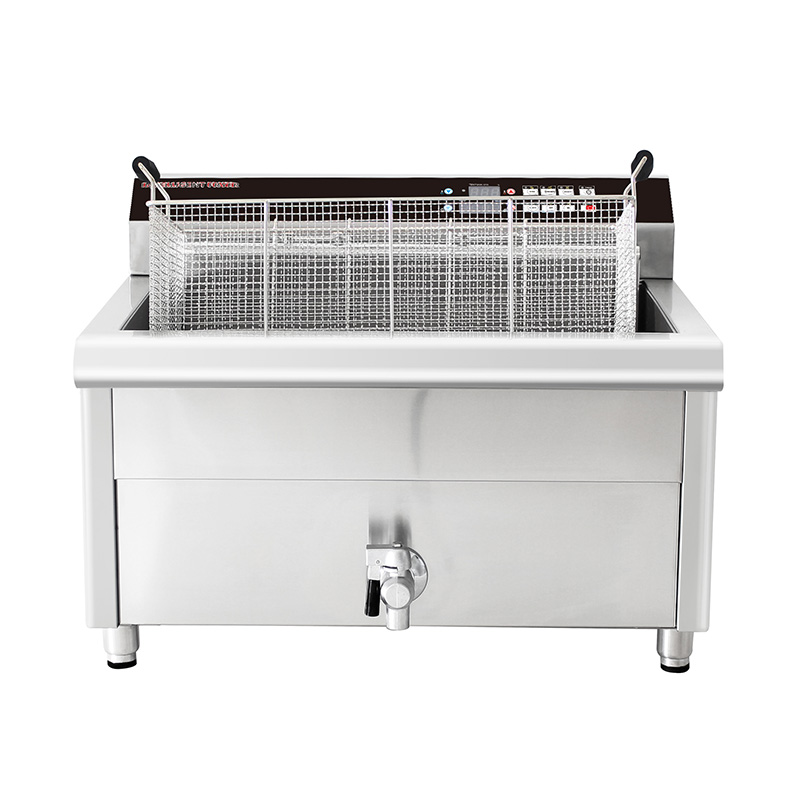 Panel de control por computadora Freidora comercial eléctrica de acero inoxidable para encimera