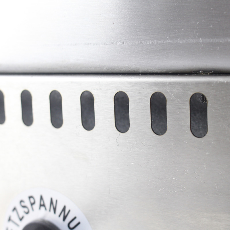 Plancha de encimera de cocina comercial eléctrica de acero inoxidable