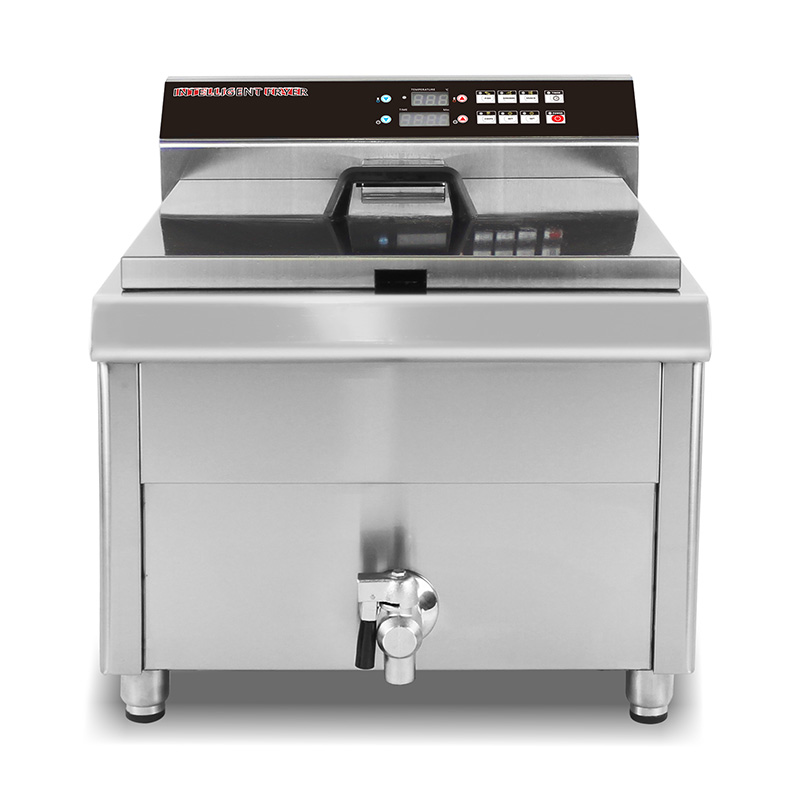 Panel de control por computadora Freidora comercial eléctrica de acero inoxidable para encimera