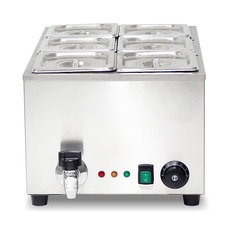 Baño María Eléctrico Comercial de Acero Inoxidable con Protección Contra Secado