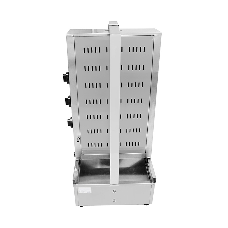 Máquina comercial de cocina con parrilla Shawarma de gas natural/GLP de acero inoxidable