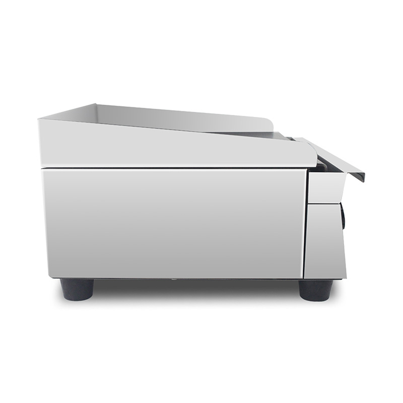 Plancha de encimera de cocina comercial eléctrica de acero inoxidable