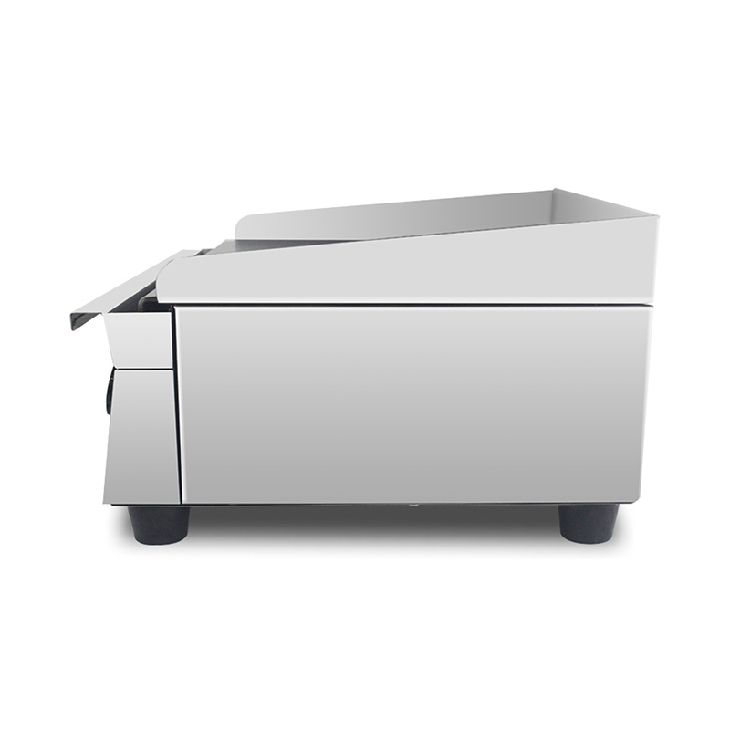 Plancha de encimera de cocina comercial eléctrica de acero inoxidable