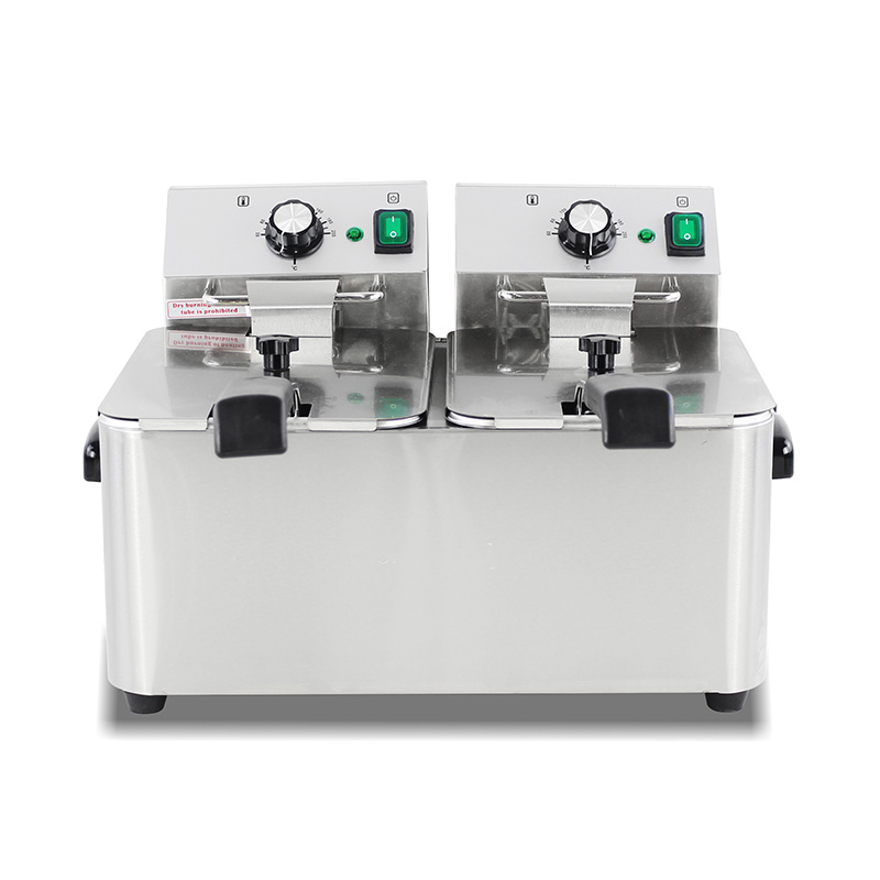 Freidora de encimera comercial eléctrica de acero inoxidable