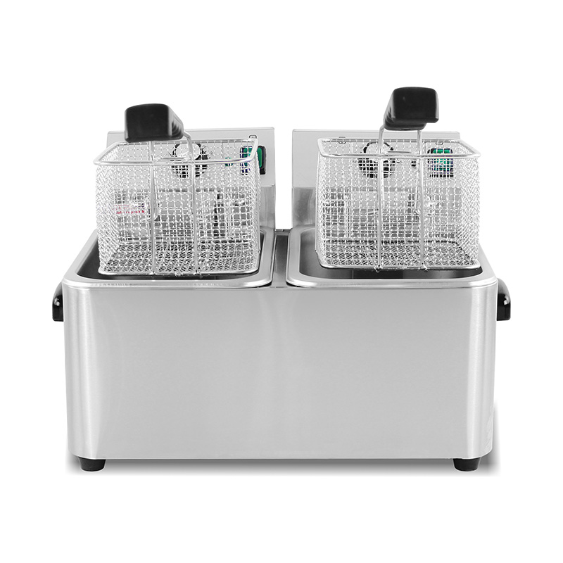 Freidora de encimera comercial eléctrica de acero inoxidable