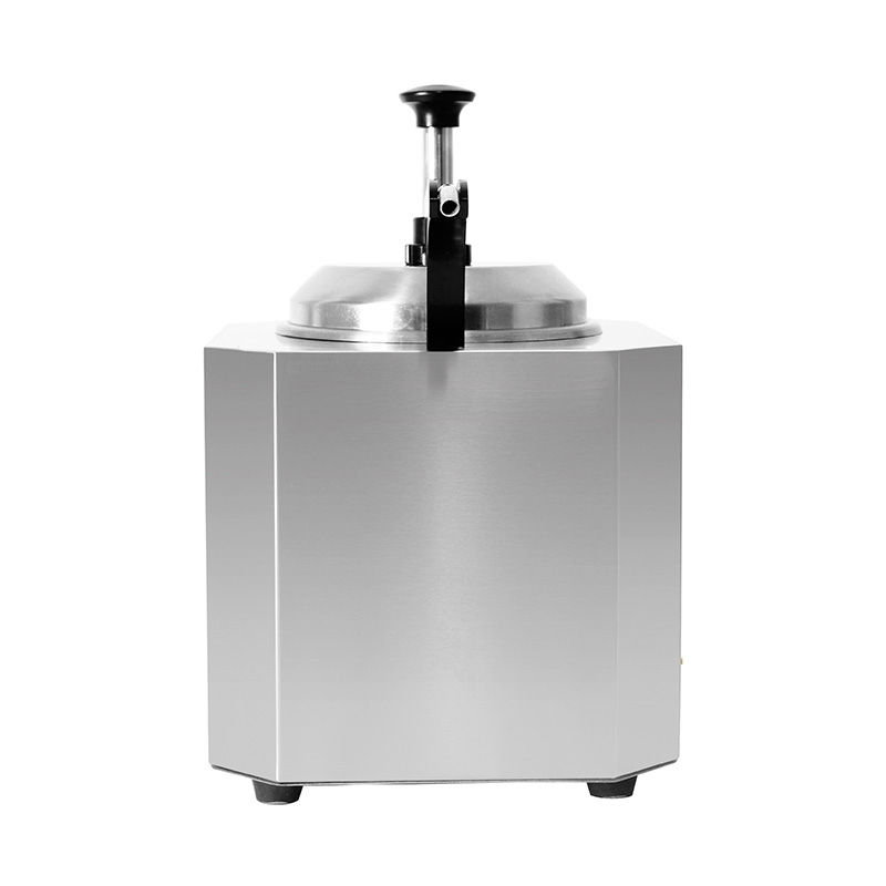 Calentador eléctrico de salsa de queso de cocina comercial de acero inoxidable con bomba