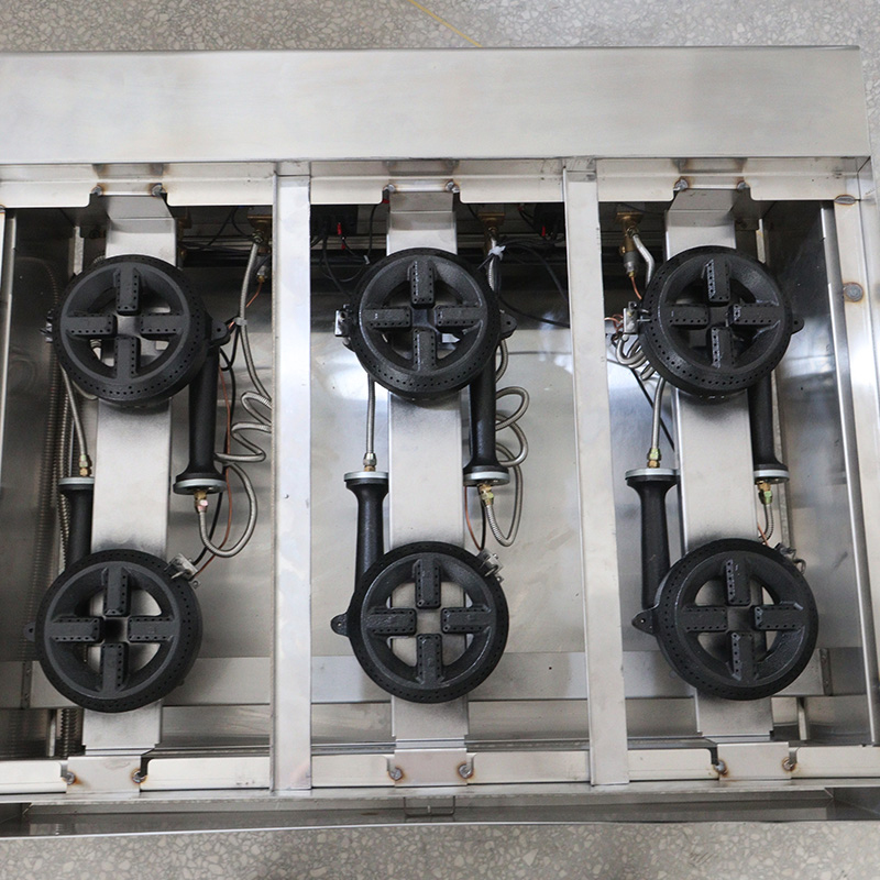 Máquina de estufa de escritorio de Gas Natural/GLP de cocina comercial de acero inoxidable